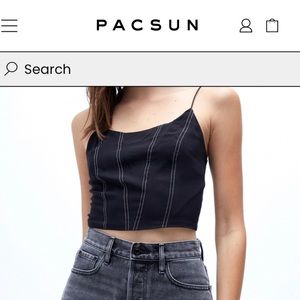 Brand New Black cropped top